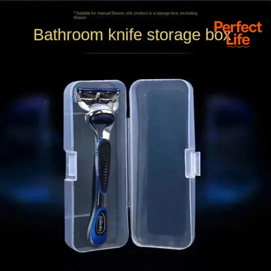Portable Transparent Razor Case – Travel Shaver Storage & Protective PP Organizer
