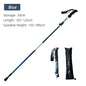 51 in (130 cm) 5-Section Foldable Telescopic Trekking Pole Carbon Steel Hiking Stick Portable Walking Cane for Camping Nordic Walking Seniors