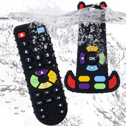 Baby Silicone Teether Toy – BPA-Free Remote Control Shaped Teether for Gum Pain Relief, Sensory & Educational