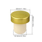 Silicone Wine & Champagne Bottle Stopper Vacuum Sealer Plug for Wine, Beer, Bar & Kitchen (6 x 6 x 3.5 cm / 2.36 x 2.36 x 1.38 in)