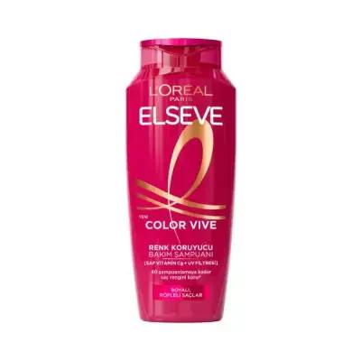 Loreal Elseve Color Vive: UV Protection Color Protecting Shampoo for Vibrant, Long-Lasting Color Treated Hair - Red Peony Extract, 300ml