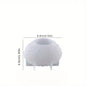 3D Shell Silicone Candle Mold 1‑Pack for DIY Scented Candles, Wax & Clay Crafts