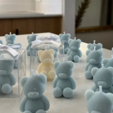 Silicone Bear Mold 3.4 x 2.8 x 2.8 in (8.7 x 7 x 7 cm) for Scented Candles, Soap & Resin Casting — Cute Animal Shape for Home Decor & Aromatherapy