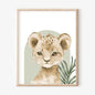 Nordic Modern Cute Animal Elephant  Giraffe Cat Prints Canvas Painting Poster For Living Room Play Room Kids Room Home Decor