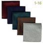 5-Pack Men's Microfiber Pocket Squares 12.6 in (32 cm) - Jacquard Woven Wedding & Formal Handkerchiefs, Assorted Patterns