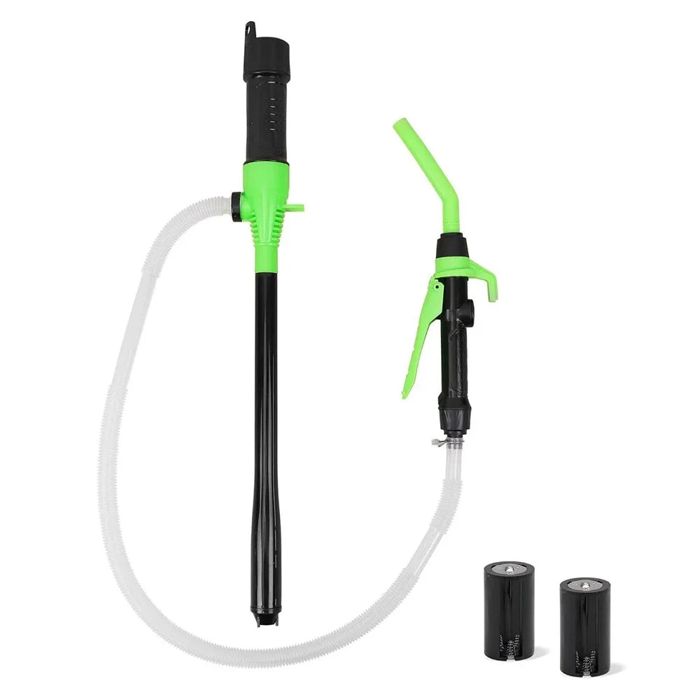 2025 Battery Powered Transfer Pump Motorcycle Car Gas Oil Pump With Flow Control Nozzle Liquid  Gasoline Pump Filter Design