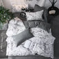 3-Piece Duvet Cover Set with 2 Pillowcases – 100% Polyester Quilt Cover Bedding for Single/Double/Queen/King Beds