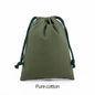 Cotton Drawstring Canvas Bags - White Reusable Gift & Storage Pouches for Candy, Jewelry, Travel and Home Organization
