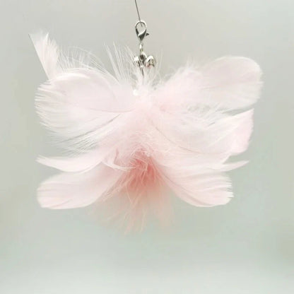 Interactive Feather Cat Toy – Feather Teaser for Cat Play & Exercise