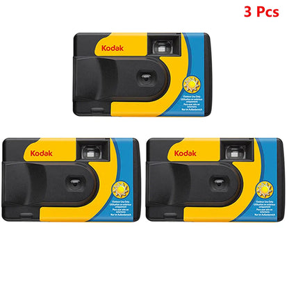 Disposable Single-Use 35mm Film Camera with Flash — 27 or 39 Exposures, ISO 800