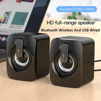 Mini USB Computer Speakers 2.0 Stereo - Portable PC Laptop Desktop Sound System, 3W x2