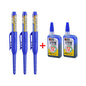 Waterproof Carpenter & Tile Marker Pen 45mm Long Nib — Deep-Hole Woodworking Marker, Black Blue Red (1–6 Pack)