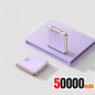 500,000 mAh Mini Power Bank Built-in 4 Cables 120W Fast Charging Portable External Battery for Android & iOS
