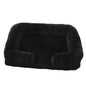 Plush Dog Bed with Removable Cover – Thickened Winter Pet Sofa Pad, Square, Small & Large