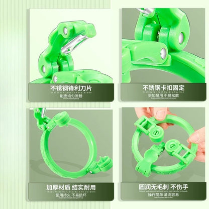 Handheld Rotating Fruit Slicer Spiralizer – Ergonomic Apple & Pear Peeler Kitchen Gadget