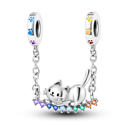 Charms Bead 925 Sterling Silver Pink Butterfly Luminous Firefly Dangle