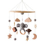 Baby Wooden Bed Bell Cartoon Rabbit Mobile