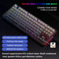 87-Key Tri-Mode Mechanical Keyboard - 2.4G USB Bluetooth, RGB PBT Keycaps, Hot-Swappable Gasket Design, 4000mAh Battery