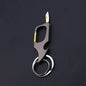 Men's Multifunctional Keychain Bottle Opener Anti-Lost Car Key Ring Creative Waist Hanging Design