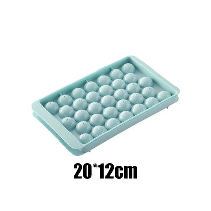 Ice Ball Mold - Spherical Whiskey Ice Maker PP Plastic Ice Cube Tray with Lid for Cocktails, Drinks & DIY Popsicles