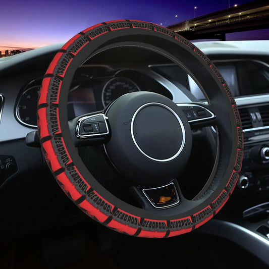 Kawaii Manga Steering Wheel Cover Soft Universal Fit 37-38 cm (14.5-15 in) Car Protector