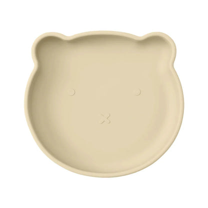 Silicone Baby Suction Dining Plate Bear Shape