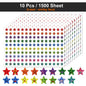450-3000 Sheet Happy Face Stars Reward Sign Stickers Pack DIY Skateboard Suitcase Stationery Decals Decor Phone Laptop Gift Toys