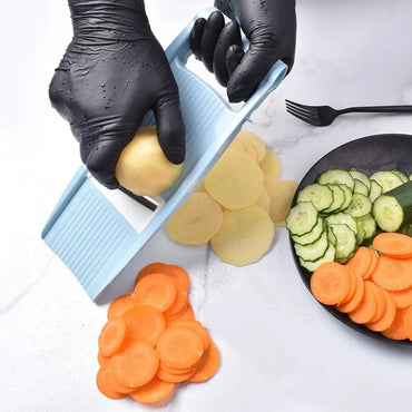 5-in-1 Mandoline Vegetable Slicer – Multi-Blade Potato Cutter, Grater & Shredder