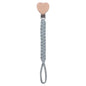 Personalized Wooden Pacifier Clip with Cloth Weave, Custom Name Baby Pacifier Chain and Teether Holder Newborn Gift