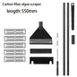 Aquarium Algae Scraper Cleaner with 5 Replaceable Blades – 55 cm (21.7 in) Carbon Fiber Handle, ABS Head