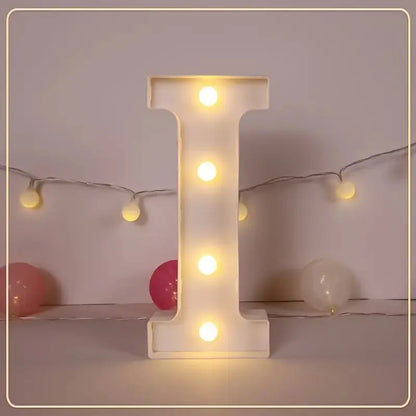 21.8cm White LED Letter&Number Night Lights,Battery Powered Decoration Lights,Wall Lights For Wedding,Birthday,Party,Christmas
