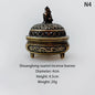 Antique Style Metal Incense Burner Lamp Candle Holder, Conical Aromatherapy Home Decor Gift
