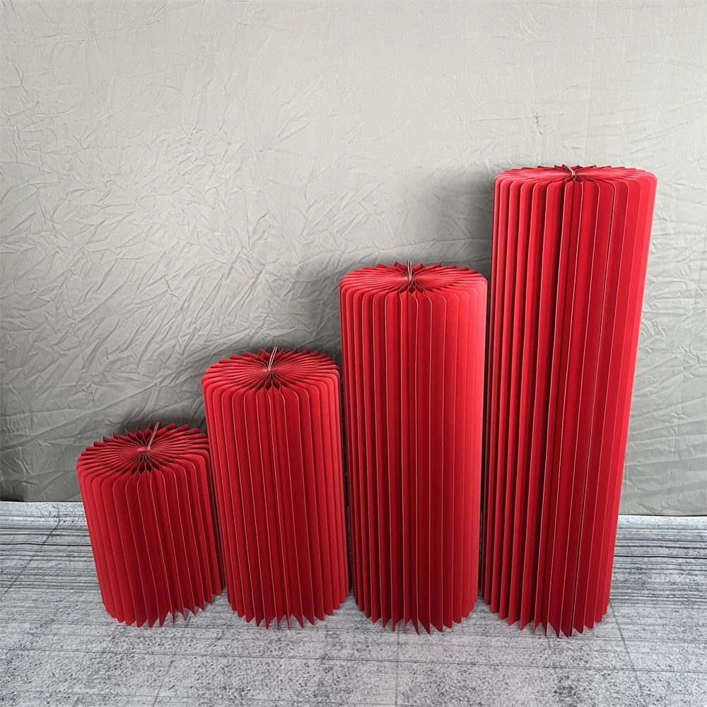 Paper Flower Cylinder Wedding & Dessert Table Decor