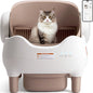 Self-Cleaning Cat Litter Box with App Control — Open-Top Auto Litter Box, 10L Odor-Free Waste Bin, Whisper-Quiet Smart Litter Box for Multi-Cat Homes