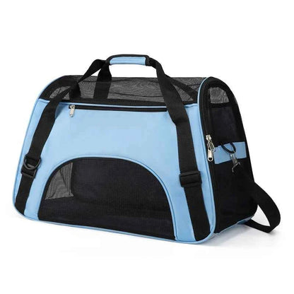 Portable Cat & Dog Carrier Bag – Foldable Breathable Travel Handbag
