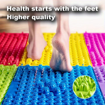 Acupressure Foot Massage Mat – Reflexology Walking Pad Toe Board, Non-Slip TPE Yoga & Bathroom Cushion