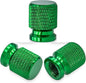 Aluminum Tire Valve Stem Caps 16 x 12mm (0.63 x 0.47 in) Universal 8mm Thread - Metal Valve Caps for Car Bike SUV Truck