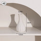 Ceramic Decorative Vase for Dried Flowers & Hydroponic Plants, Modern Table Ornament for Living Room Bedroom Office