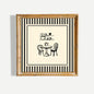 Black and White Striped French Cafe Print, Minimalist Illustration, Digital Downloads, Art Print, Gift Idea, Aesthetic