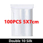 100-Pack Heavy-Duty Clear Resealable Ziplock Bags – Small Plastic Storage Bags for Jewelry, Food & Crafts