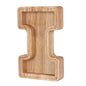 26-Letter Wooden Piggy Bank A-Z Alphabet Coin Money Box Kids Savings Jar Desktop Decor Gift
