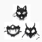 Halloween Half-Face Mask - Dragon, Tiger, Tengu, Wolf, and Skull Designs