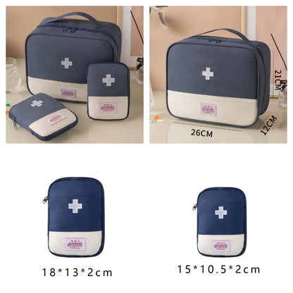 3-Pack Portable First Aid Organizer Bag for Emergency, Travel, Camping & Home