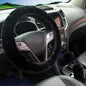 3-Piece Winter Rabbit Plush Car Steering Wheel Cover Set — Handbrake & Gear Lever Sleeves, Soft Fur Auto Interior Accessories