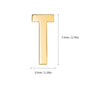 1Pcs Metal Self Adhesive House Number English Alphabet Letters for Apartment Room Door Plate Table Mailbox Number Stickers 7*3cm