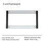 IGT Camping Table Bamboo Corner Board — Right/Left 2/3 Unit Outdoor Kitchen Accessory