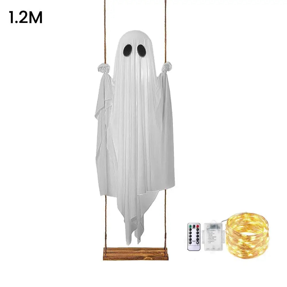 LED Hanging Ghost Swing Decoration - 1.2 m to 1.8 m