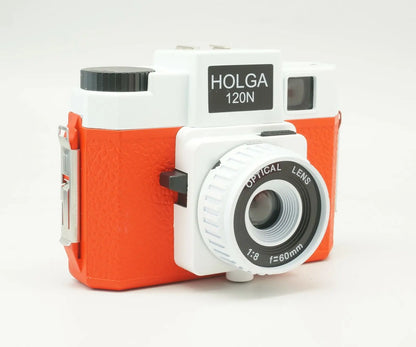 120 Medium Format Retro Lomo Film Camera - Manual Point & Shoot with Flash (Black)