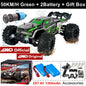 4WD RC Off-Road Car - 1:16 High-Speed Brushless Truck, 50-80KM/H, 4x4 Drift Racing Toy for Kids & Adults