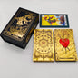 Gold Foil Tarot Plastic Cards Rose Pink Oracle Waterproof Card Deck Mysterious Board Game Divination Cards